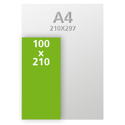 Personnaliser et commander Flyer 100x210 Recto 115g Portrait