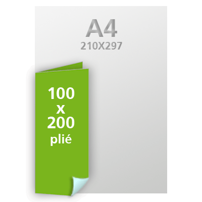 Personnaliser et commander Dpliant 2 volets 100x200 135g