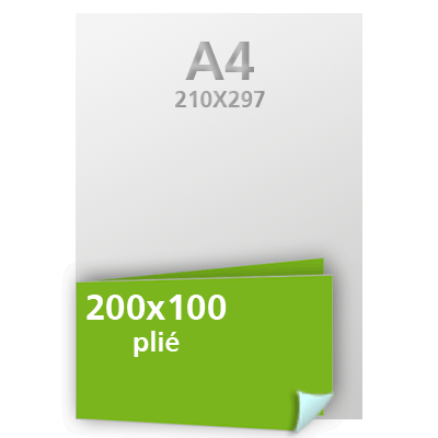 Personnaliser et commander Dpliant 2 volets 200x100 135g